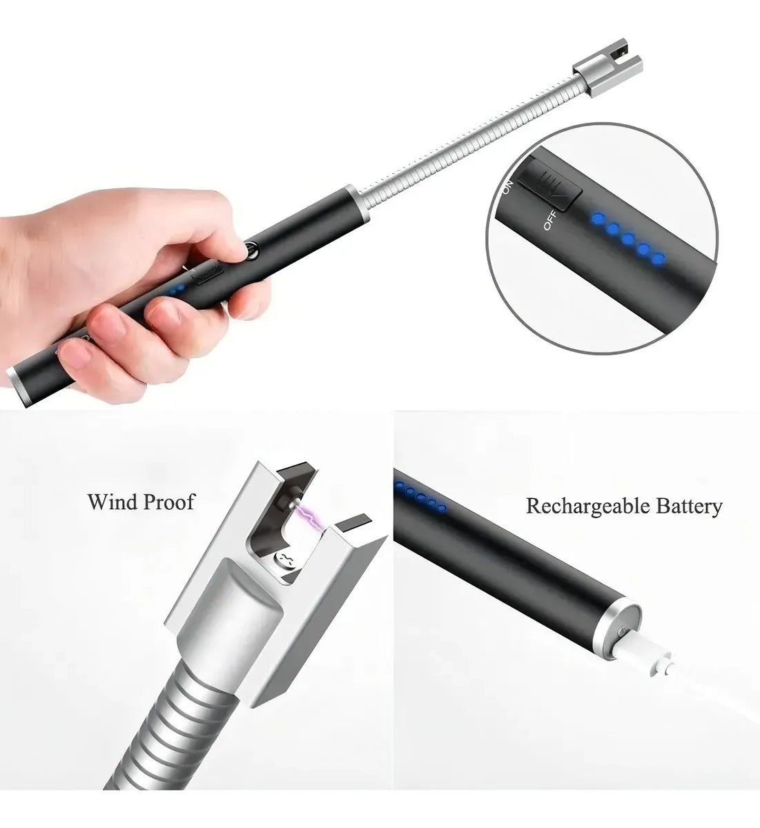 Encendedor Eléctrico Recargable para Cocina